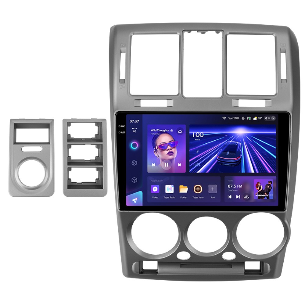 Штатна магнітола Teyes CC3 6+128 Gb з коловим оглядом 360° Hyundai Getz 1 (F2) (Left hand drive) 2002-2011 9" 2k