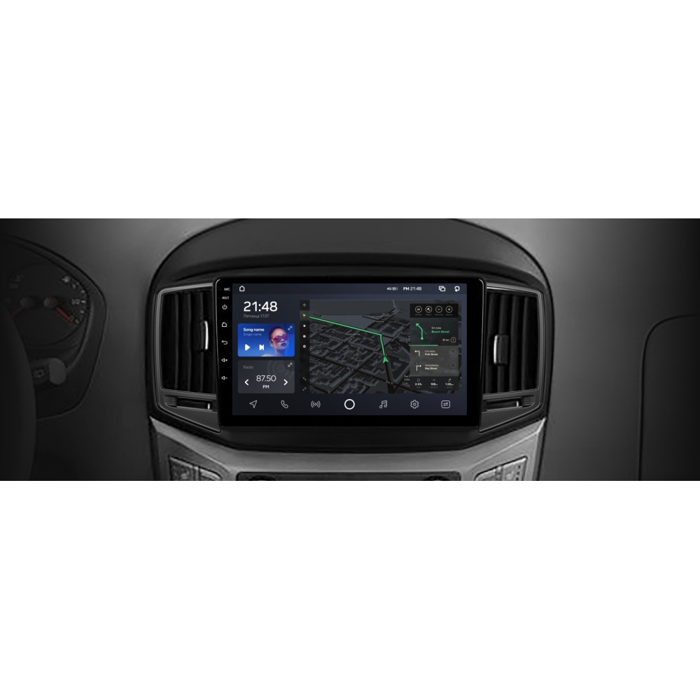 Штатна магнітола AMS T910 6+128 Gb Hyundai H1 2 2015-2021 9"