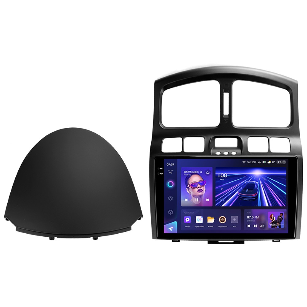 Штатна магнітола Teyes CC3 4+32 Gb Hyundai Santa Fe SM 2000-2012 For JAC S1 (Rein) 1 2007-2013 9" 2k