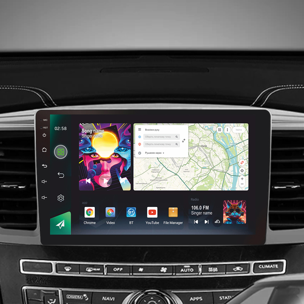 Автомобільна штатна магнітола SIGMA PRO 9464 ANDROID 12 4+64 Gb 4G DSP Infiniti QX60 1 2013-2016 9" (L3) дюймів