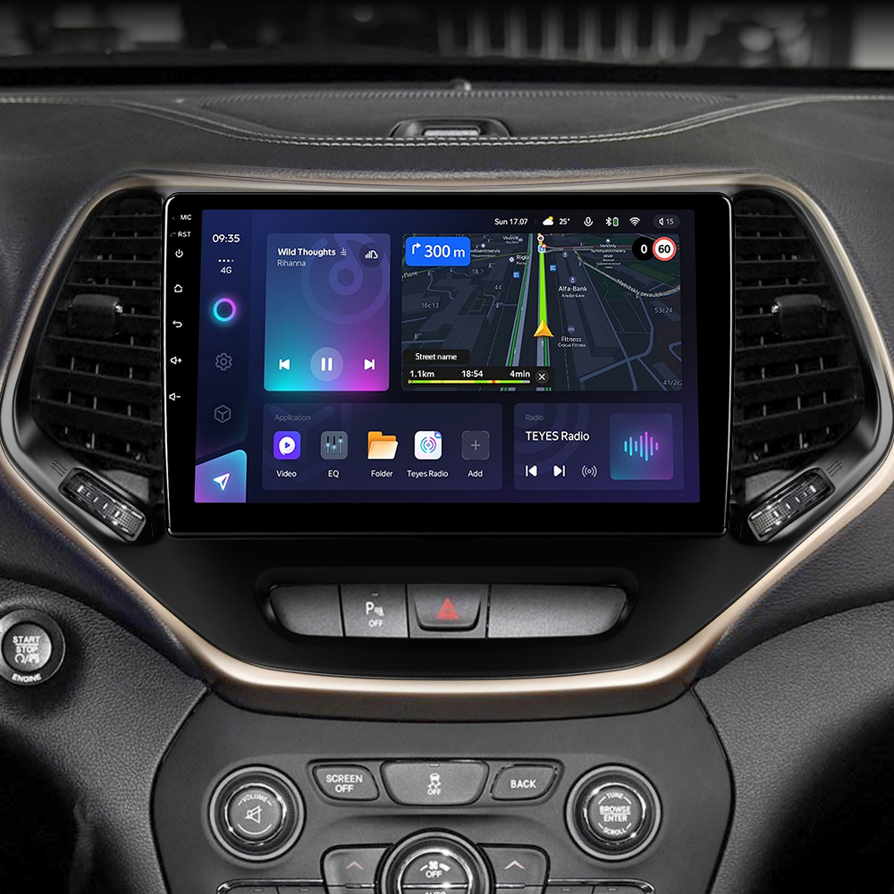 Автомобільна штатна магнітола Teyes CC3L 4+32 Gb Jeep Cherokee 5 KL 2014-2018 10"