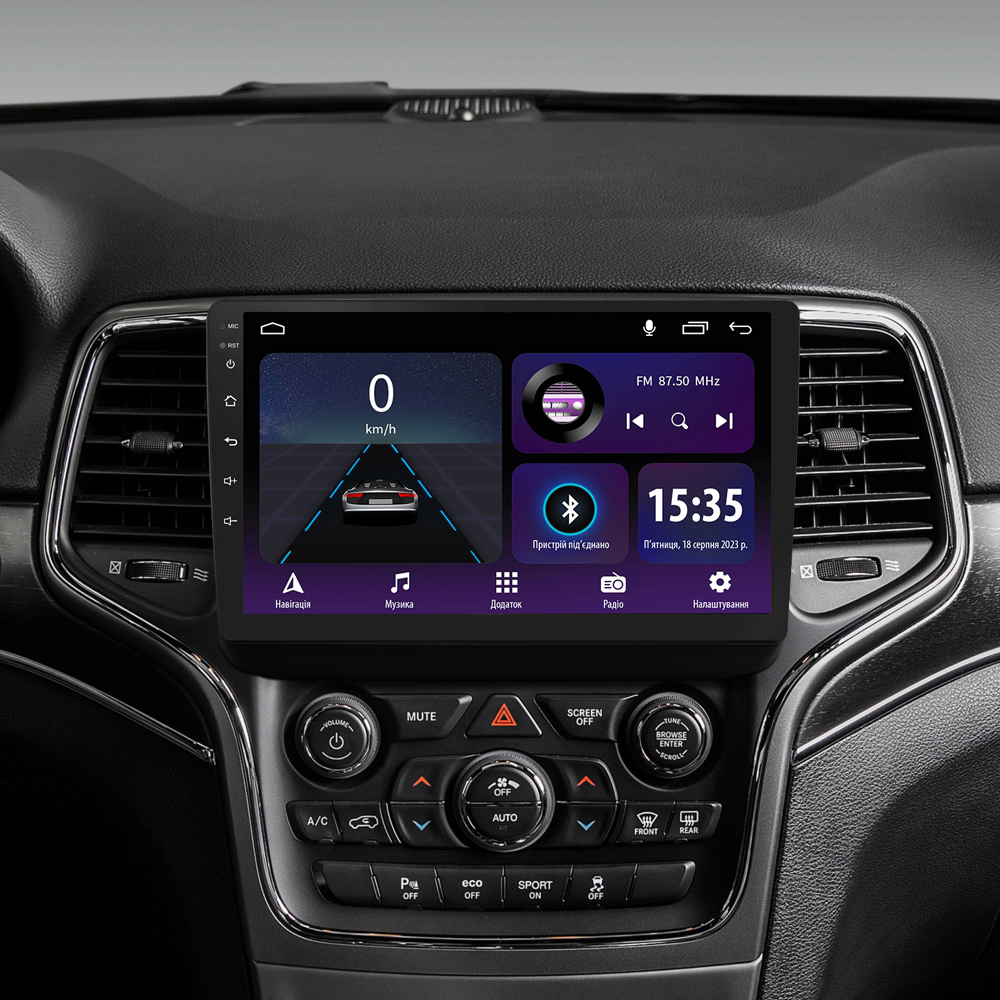 Автомобильная штатная магнитола SIGMA E9232 ANDROID 10 2+32 Gb Jeep Grand Cherokee WK2 2013-2020 (F1) 9" (L1) дюймов