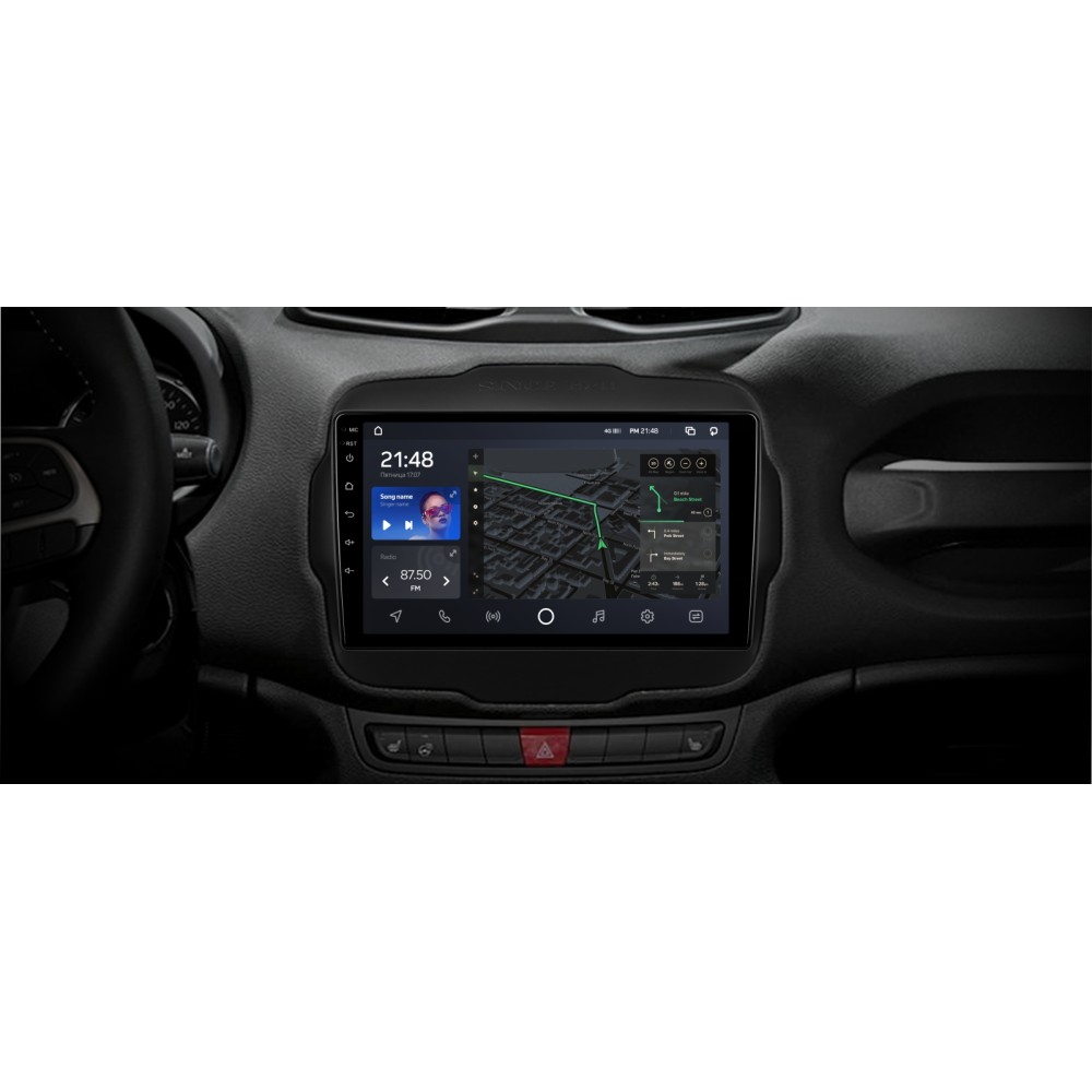 Штатна магнітола AMS T910 6+128 Gb Jeep Renegade 2014-2018 9"