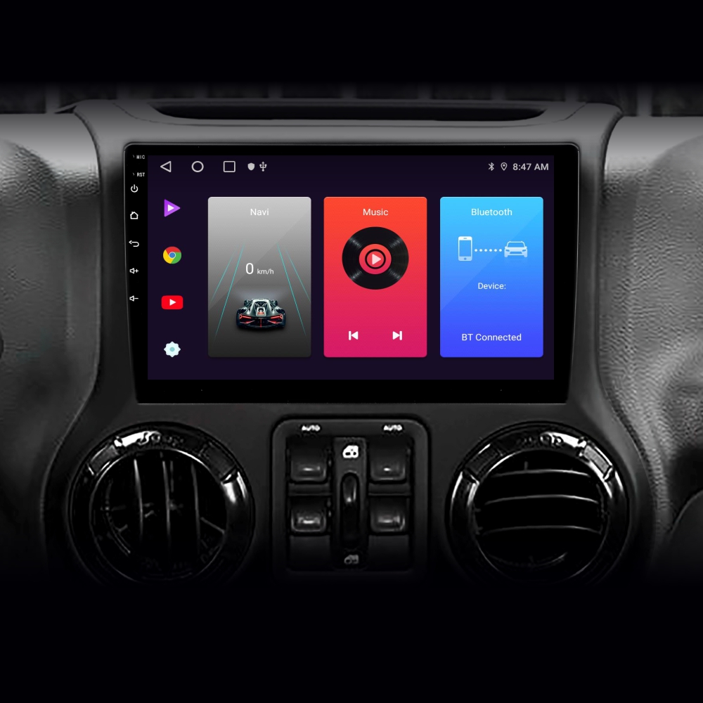 Автомобільна штатна магнітола SIGMA F10216 ANDROID 10 2+32 Gb Jeep Wrangler 3 JK 2010-2017 (L14) 10" (L1)