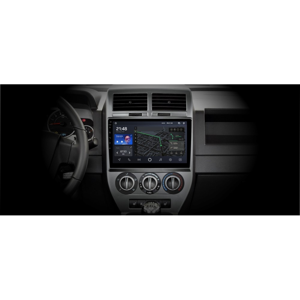 Штатна магнітола AMS T1010 6+128 Gb Jeep Compass 1 MK 2006-2010 10"