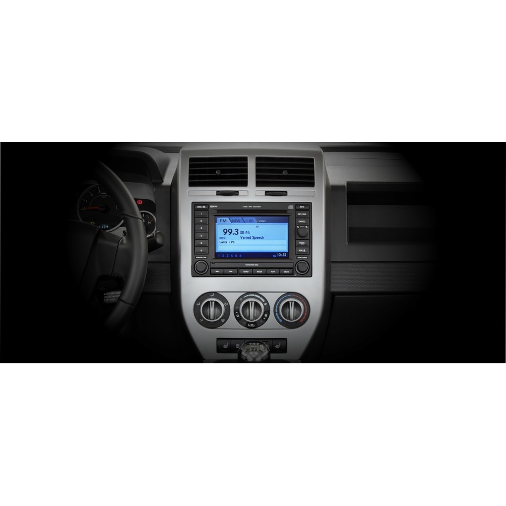 Штатна магнітола AMS T1010 6+128 Gb Jeep Compass 1 MK 2006-2010 10"