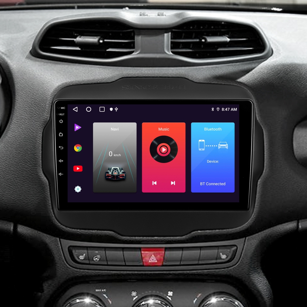 Автомобільна штатна магнітола SIGMA F9216 ANDROID 10 2+32 Gb Jeep Renegade 2014-2018 9"