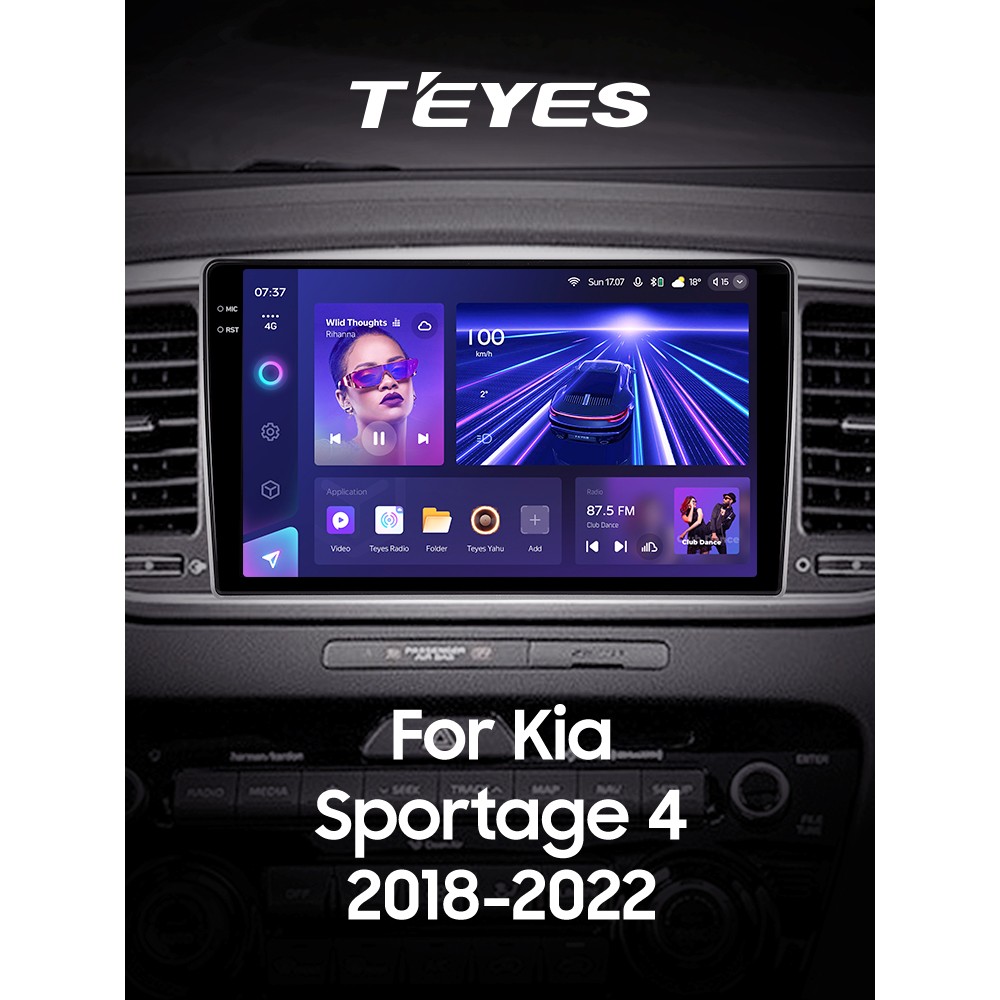Штатна магнітола Teyes CC3 6+128 Gb з коловим оглядом 360° Kia Sportage 4 QL 2018-2020 (KX5 A) 9" 2k