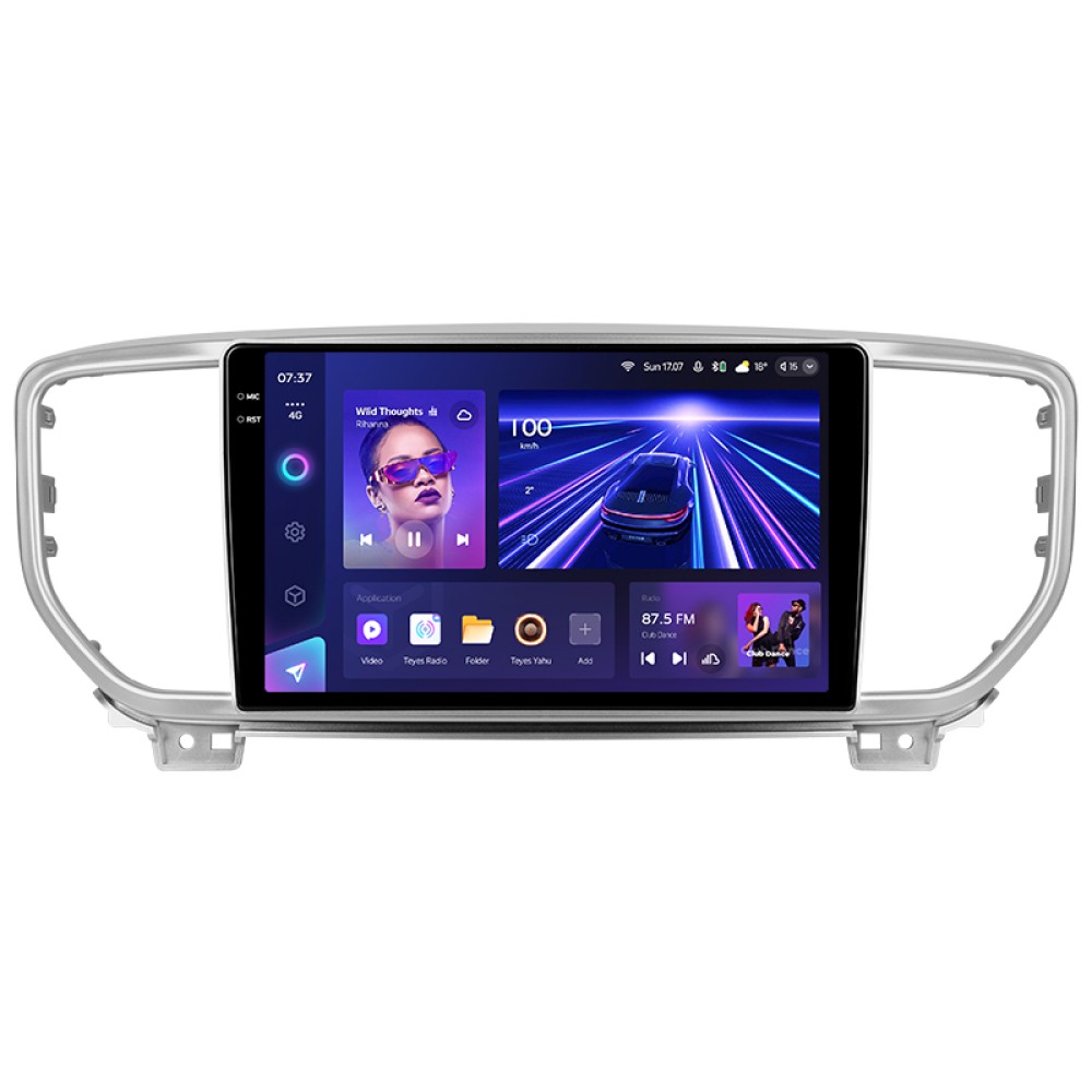 Штатна магнітола Teyes CC3 6+128 Gb з коловим оглядом 360° Kia Sportage 4 QL 2018-2020 (KX5 A) 9" 2k