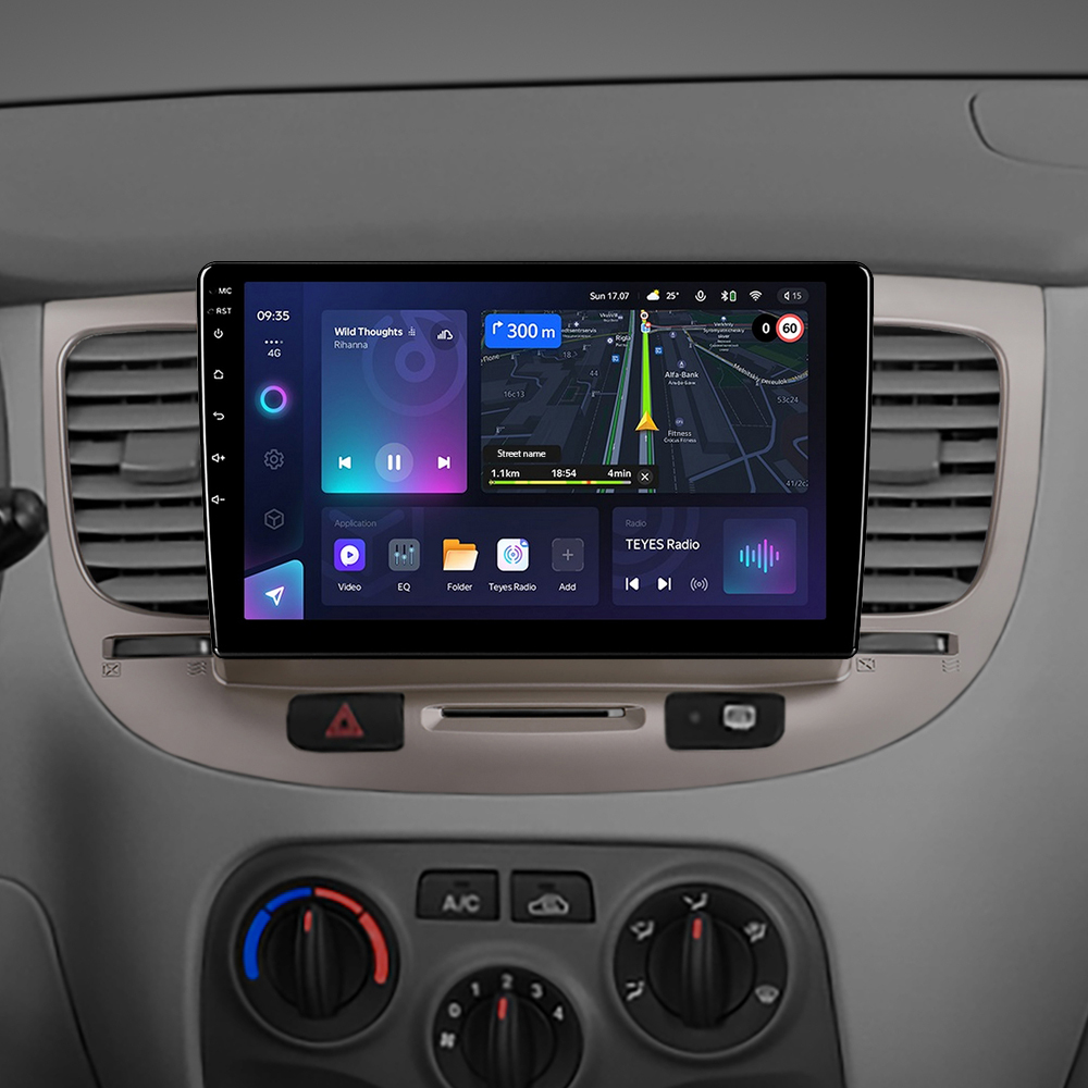 Автомобільна штатна магнітола Teyes CC3L 4+32 Gb Kia RIO 2 2005-2011 9"