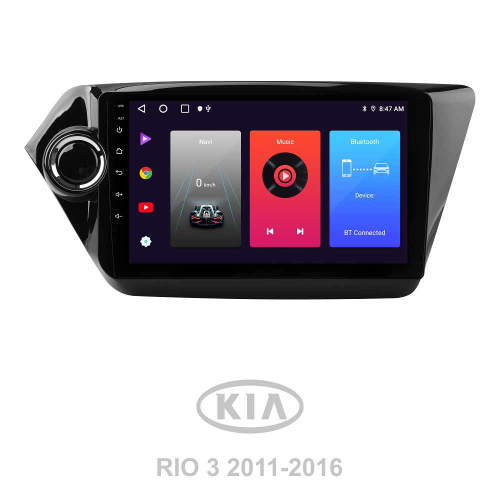 Автомобільна штатна магнітола SIGMA F9216 ANDROID 10 2+32 Gb Kia RIO 3 2011-2016 9"