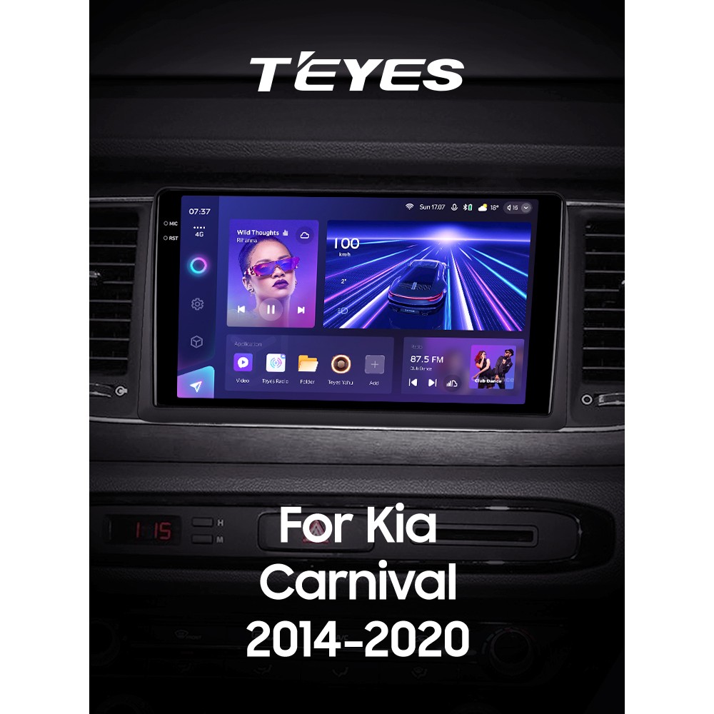 Штатна магнітола Teyes CC3 4+32 Gb Kia Carnival YP 2014 - 2020 (B) 9" 2k