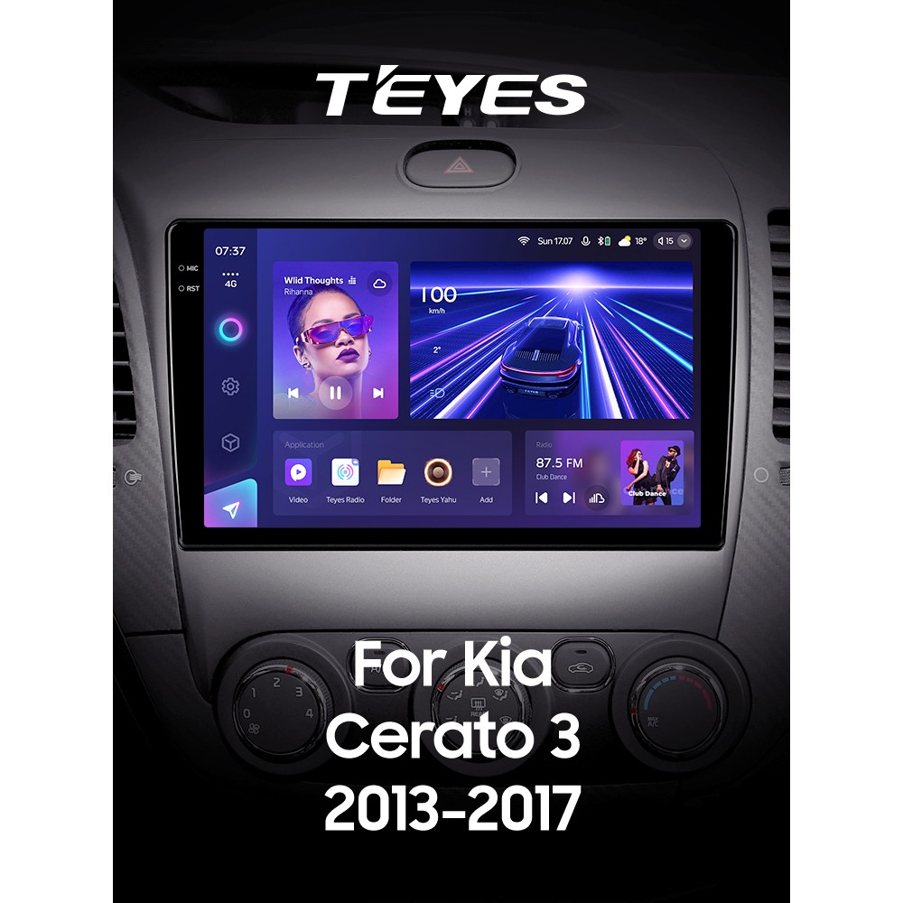 Штатна магнітола Teyes CC3 4+32 Gb Kia Cerato 3 YD 2013-2017 (F1) (C) 9" 2k