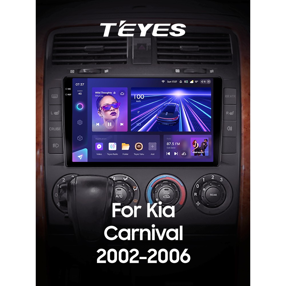 Штатна магнітола Teyes CC3 4+32 Gb Kia Carnival UP GQ 2002-2006 9" 2k (L1)