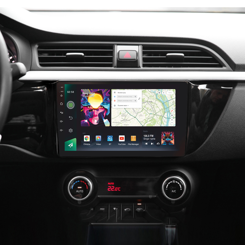 Автомобільна штатна магнітола SIGMA PRO 98128 ANDROID 12 8+128 Gb 4G DSP Kia RIO 4 2016 - 2019 (K2 A) 9" 2k