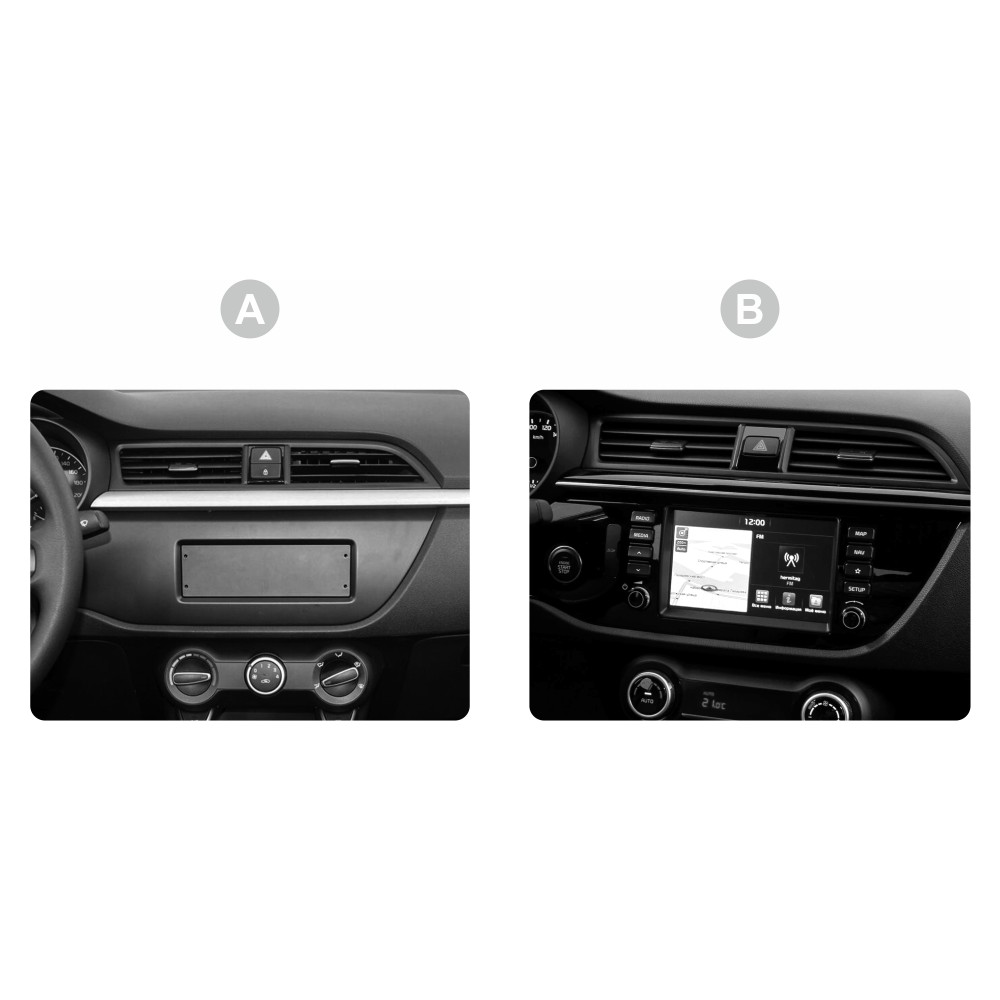 Автомобільна штатна магнітола SIGMA PRO 98128 ANDROID 12 8+128 Gb 4G DSP Kia RIO 4 2016 - 2019 (K2 A) 9" 2k