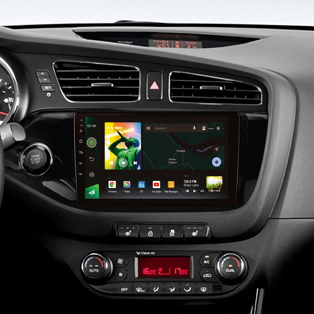 Штатна магнітола SIGMA X9464 ANDROID 10 4+64 Gb 4G DSP Kia CEED Cee'd 2 JD 2012-2018 9"