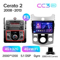 Штатна магнітола Teyes CC3 4+32 Gb Kia Cerato 2 TD 2008-2013 (F1) 9" 2k
