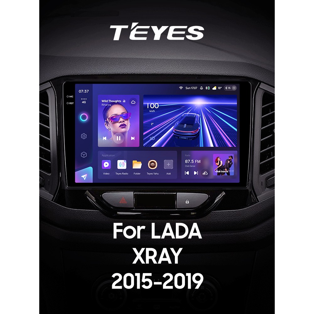 Штатна магнітола Teyes CC3 6+128 Gb LADA Xray 2015-2019 9" 2k