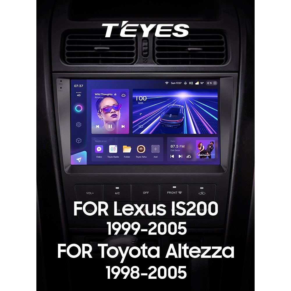 Штатна магнітола Teyes CC3 6+128 Gb Lexus IS200 XE10 1999-2005 For Toyota Altezza XE10 1998-2005 9" 2k (L3)