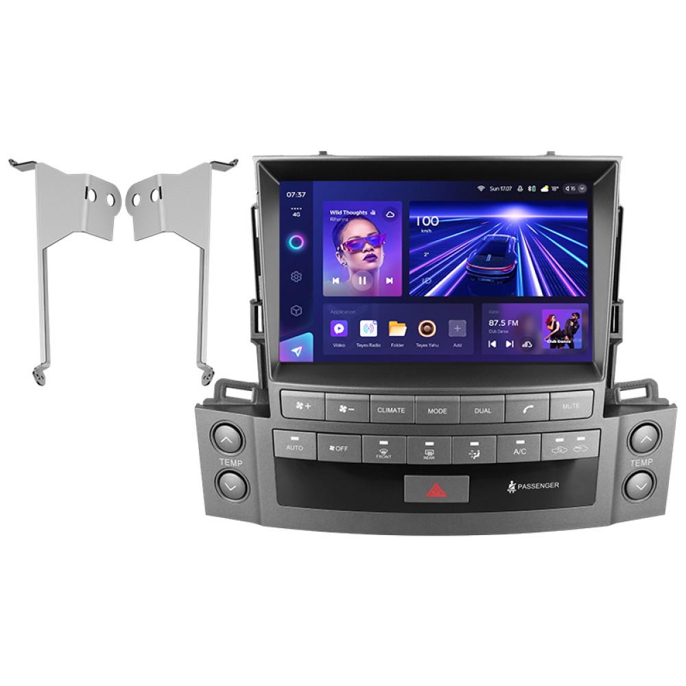 Штатна магнітола Teyes CC3 6+128 Gb з коловим оглядом 360° Lexus LX570 J200 3 lll 2007-2015 (C) 9" 2k (L3)