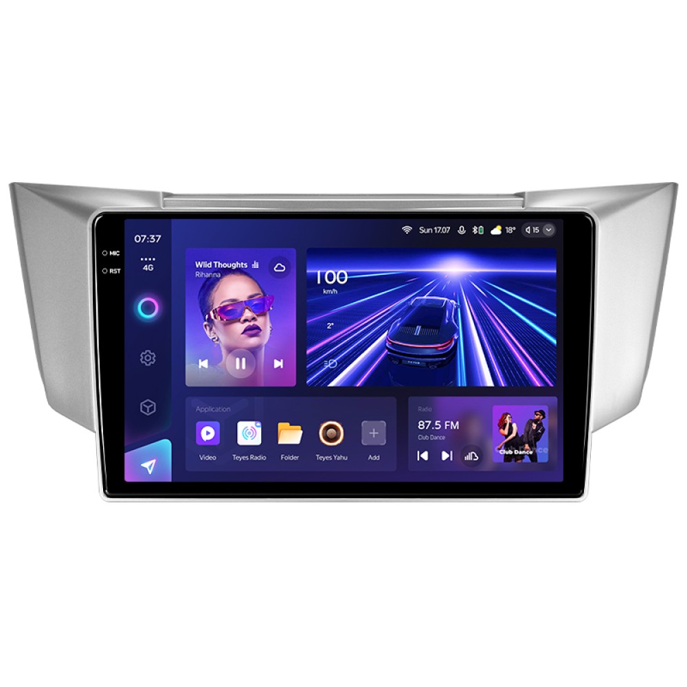 Штатна магнітола Teyes CC3 6+128 Gb з коловим оглядом 360° Lexus RX300 RX330 RX350 RX400H Toyota harrier 2003-2009 9" 2k