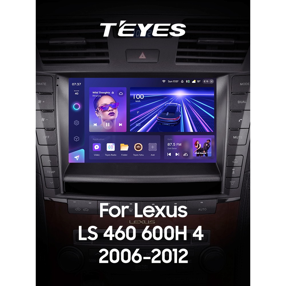 Штатна магнітола Teyes CC3 6+128 Gb з коловим оглядом 360° Lexus LS460 LS600H XF40 4 lV 2006-2012 (A) 9" 2k (L3)