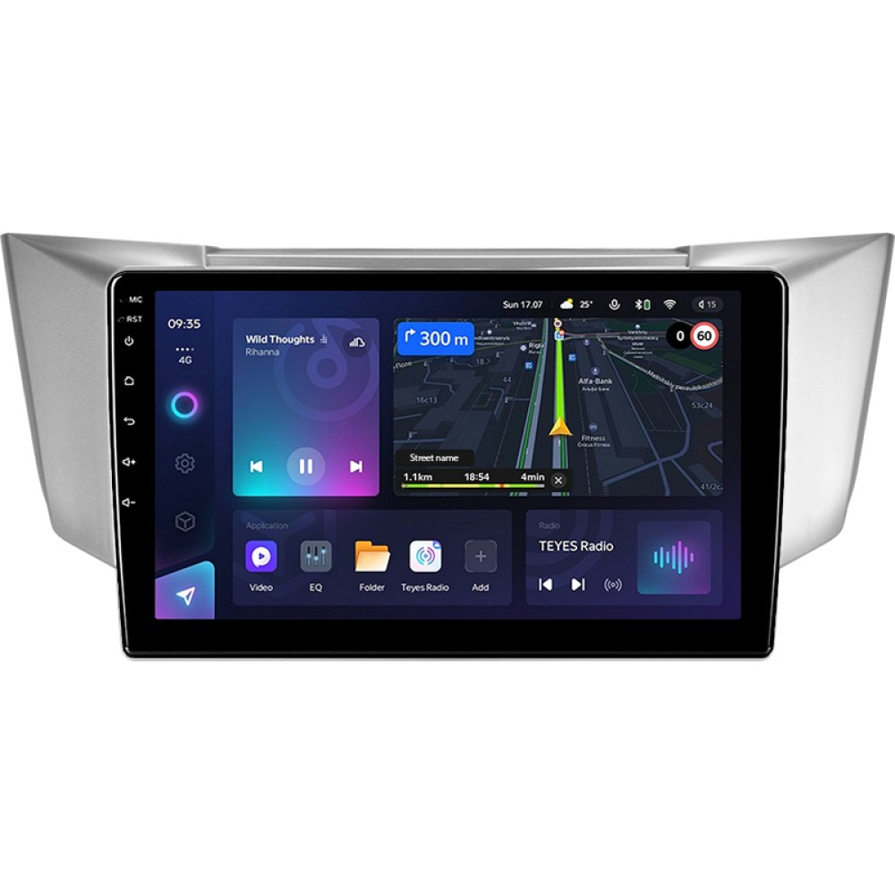 Автомобільна штатна магнітола Teyes CC3L 4+32 Gb Lexus RX300 RX330 RX350 RX400H Toyota harrier 2003-2009 9"