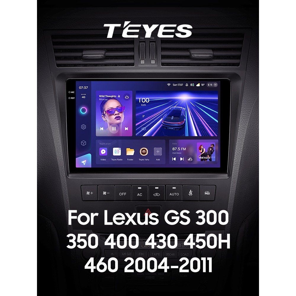 Штатна магнітола Teyes CC3 4+32 Gb Lexus GS III 3 300 350 400 430 450H 460 2004-2011 9" 2k (L3)