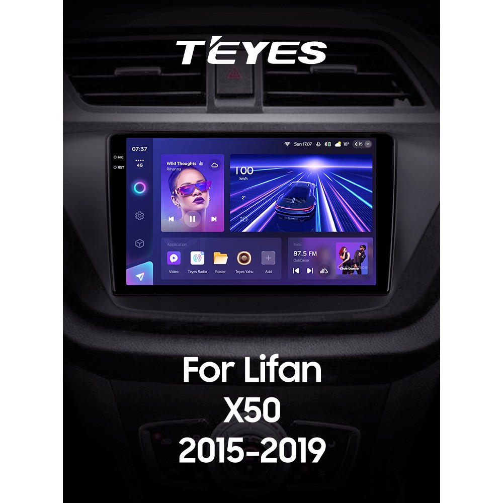 Штатна магнітола Teyes CC3 4+64 Gb Lifan X50 2015-2019 9" 2k