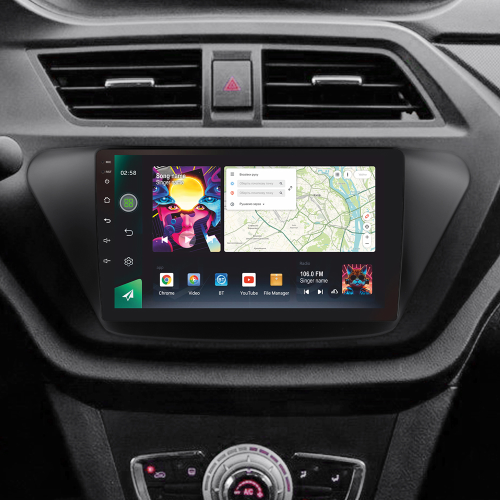 Автомобільна штатна магнітола SIGMA PRO 9464 ANDROID 12 4+64 Gb 4G DSP Lifan X50 2015-2019 9" дюймів