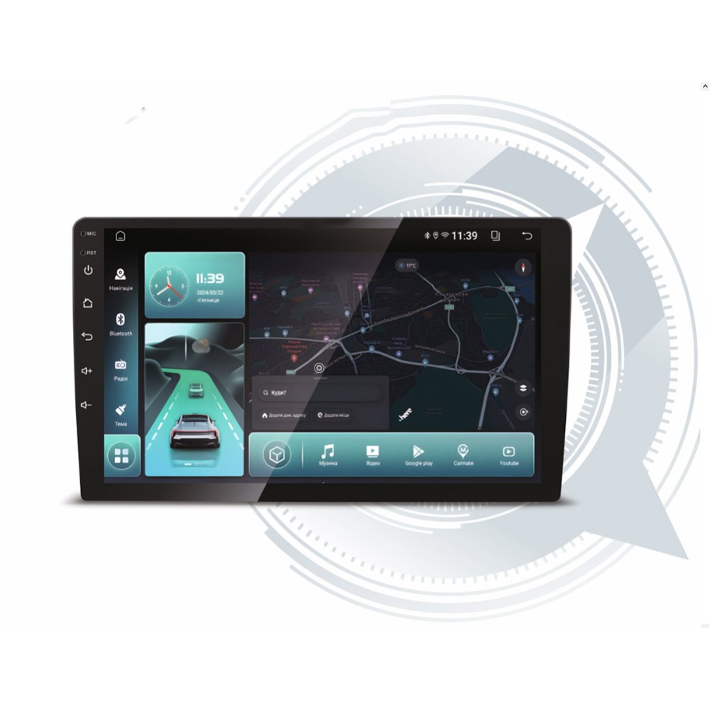 Автомобільна мультимедійна система DriveX UA-05 10" 2+32Gb 2.5D QLED 4-Cores Android 12.0