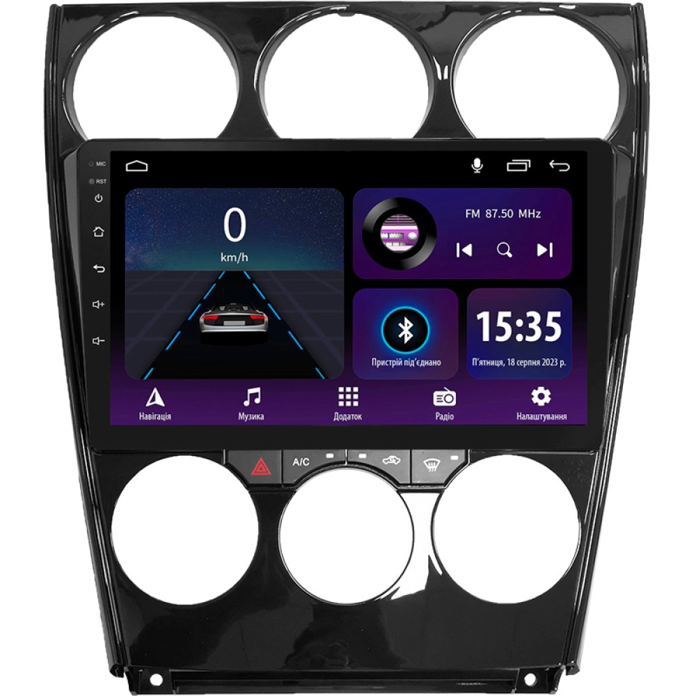 Автомобільна штатна магнітола SIGMA E9232 ANDROID 10 2+32 Gb Mazda Mazda6 GG 2002-2007 9" дюймів
