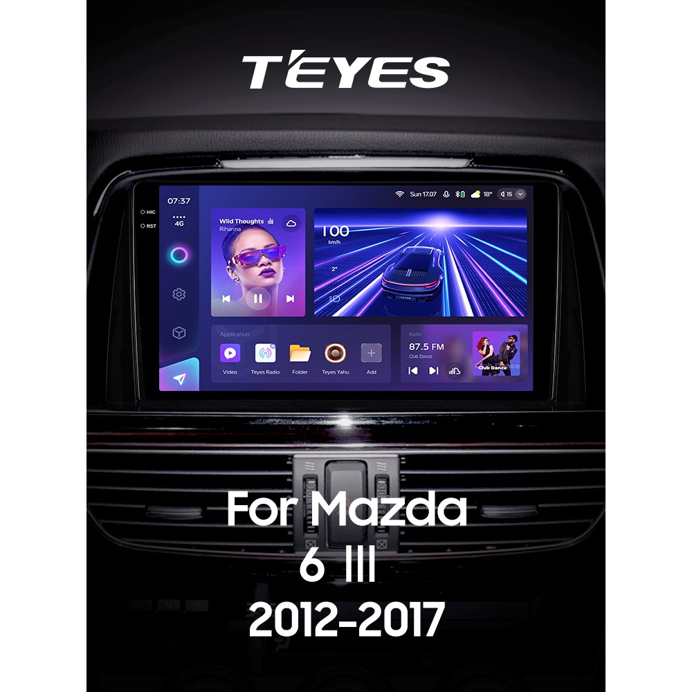 Штатная магнитола Teyes CC3 3+32 Gb Mazda 6 3 GL GJ 2012-2017 (B) 9" 2k