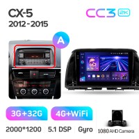 Штатная магнитола Teyes CC3 3+32 Gb Mazda CX5 CX-5 CX 5 1 KE 2012-2015 (A) 9" 2k