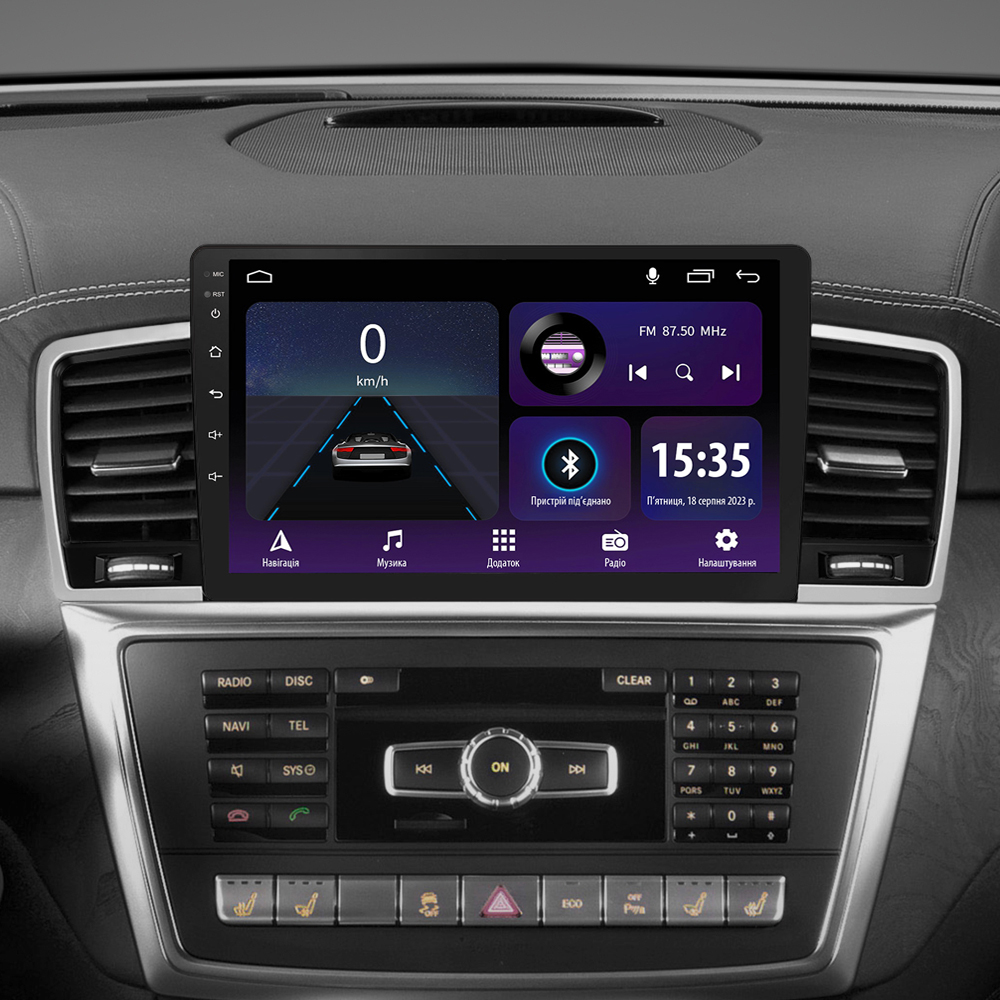 Автомобільна штатна магнітола SIGMA E9232 ANDROID 10 2+32 Gb Mercedes-Benz M-Class M Class W166 ML 2011-2015 9" (L3) дюймів