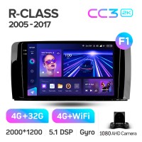 Штатная магнитола Teyes CC3 4+32 Gb Mercedes Benz R-Class W251 R280 R300 R320 2005-2017 (F1) 9" 2k