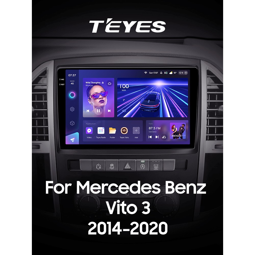 Штатна магнітола Teyes CC3 4+32 Gb Mercedes-Benz Vito 3 W447 2014-2020 10" 2k (L1)