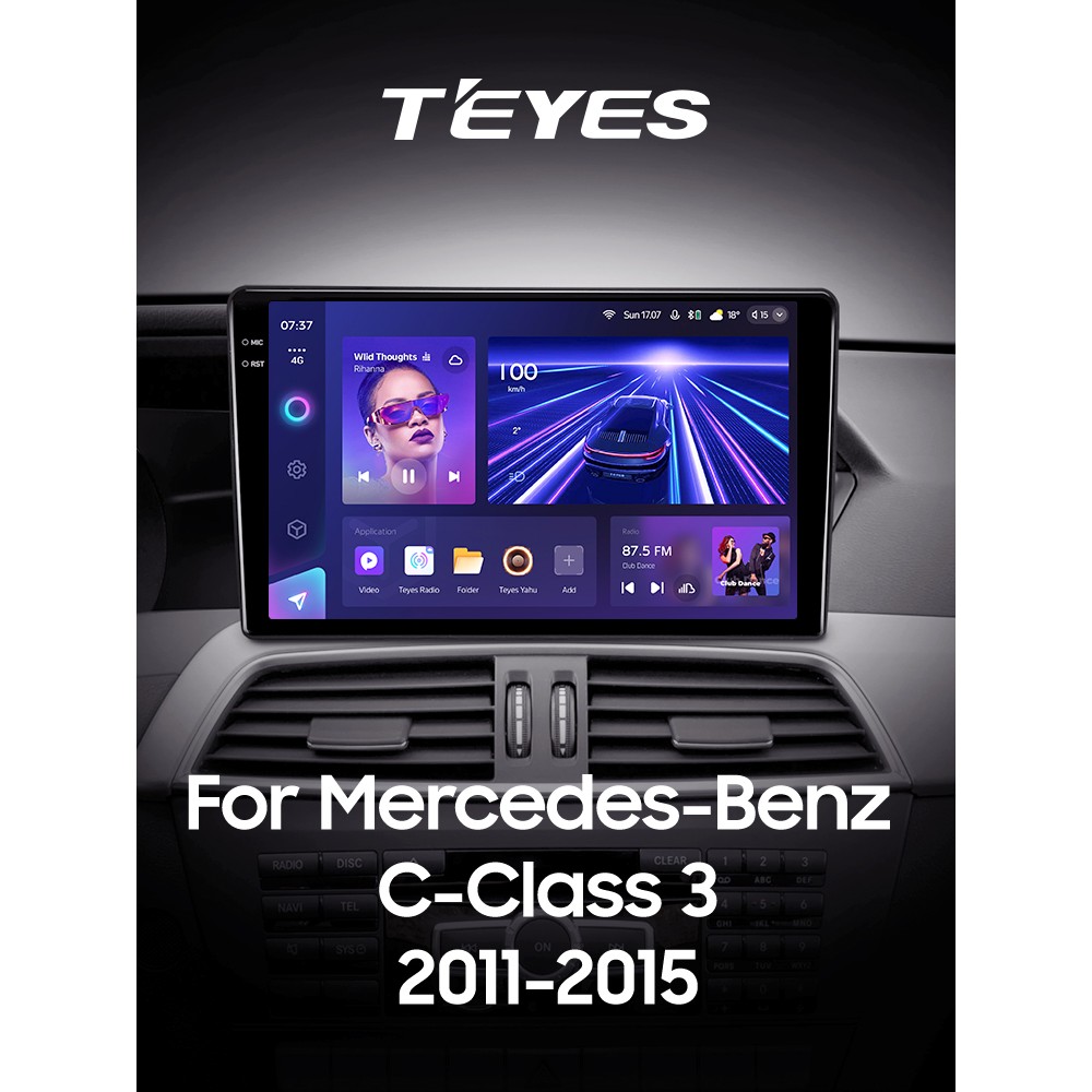 Штатна магнітола Teyes CC3 4+32 Gb Mercedes-Benz C-Class 3 W204 C204 S204 2011-2015 9" 2k (L3)