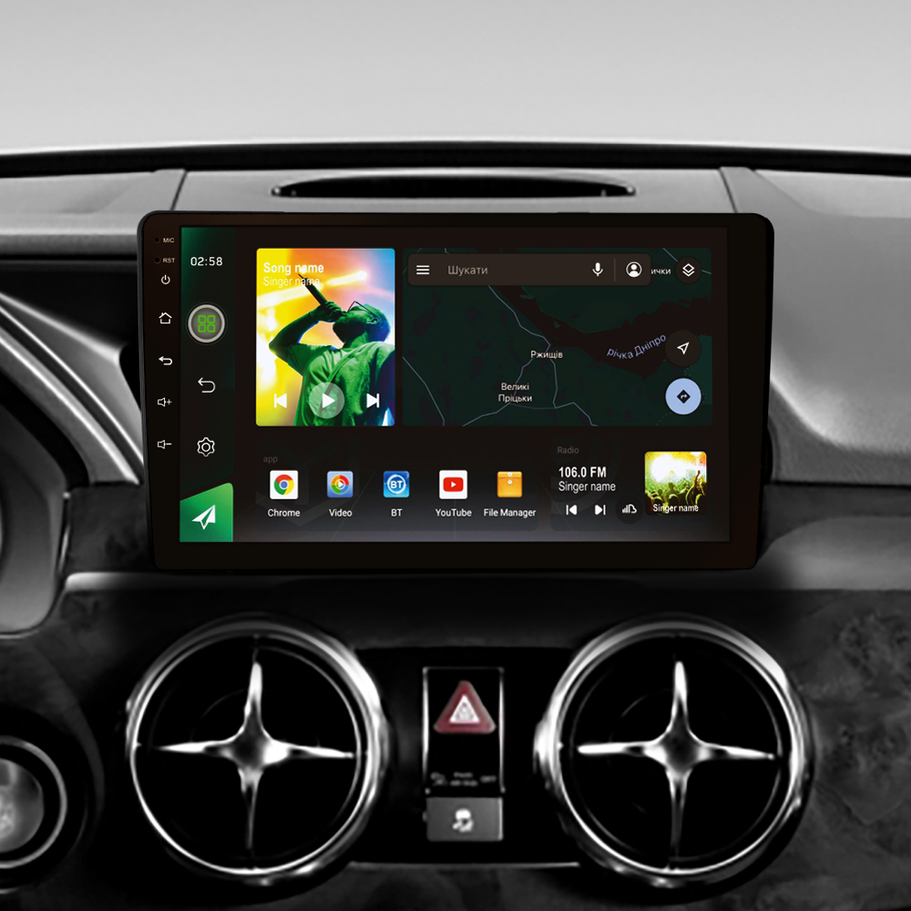 Штатна магнітола SIGMA X9232 ANDROID 10 2+32 Gb 4G DSP Mercedes-Benz GLK-Class X204 2012 - 2015 9" (L3)