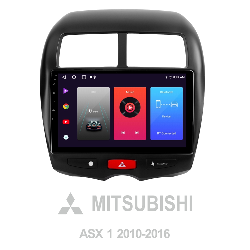 Автомобільна штатна магнітола SIGMA F10216 ANDROID 10 2+32 Gb Mitsubishi ASX 1 2010-2016 (A) 10"
