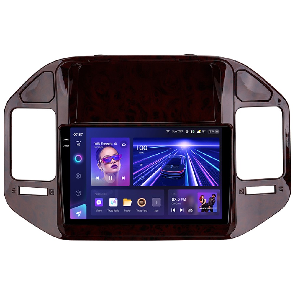 Штатная магнитола Teyes CC3 6+128 Gb Mitsubishi Pajero 3 V70 V60 1999-2006 (brown) 9" 2k