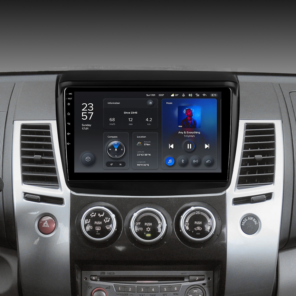 Штатна магнітола Teyes X1 2+32Gb Mitsubishi Pajero Sport 2 L200 Triton 2008-2016 (CAN BUS) 9" (L1)