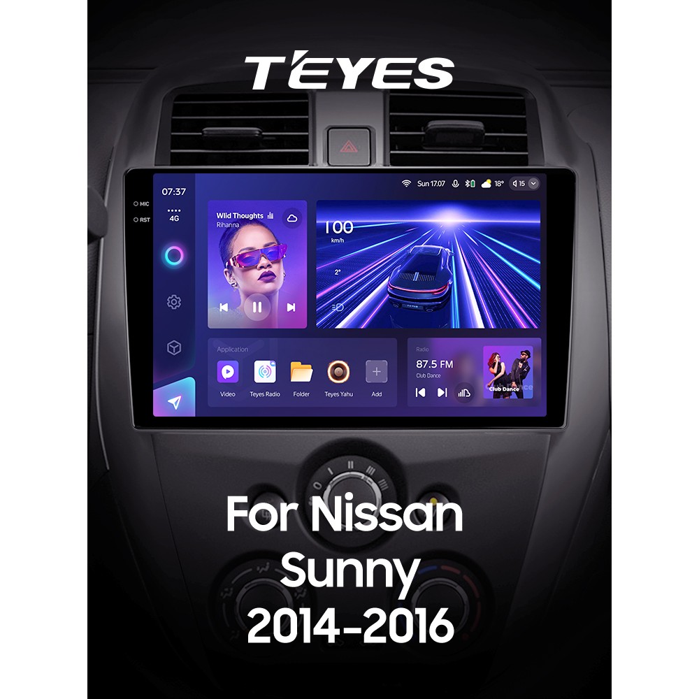 Штатна магнітола Teyes CC3 3+32 Gb Nissan Sunny 2014-2016 10" 2k