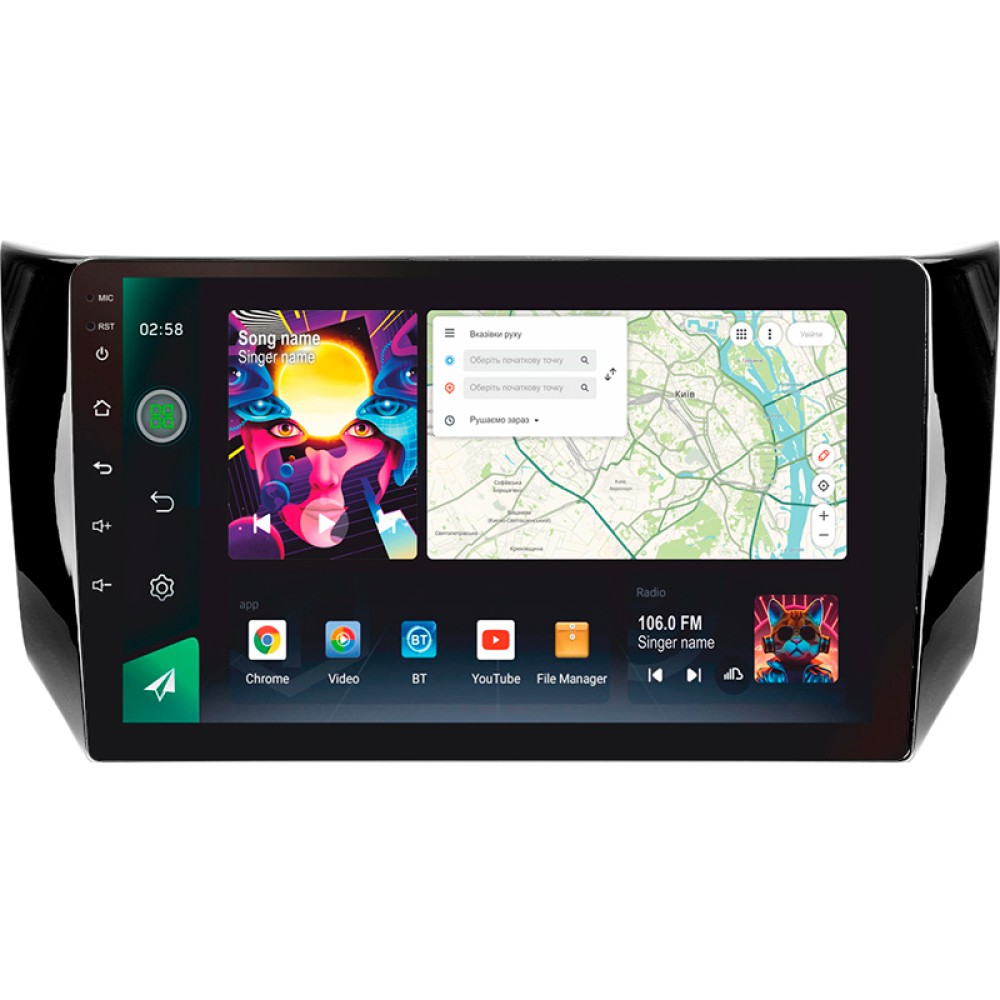 Автомобільна штатна магнітола SIGMA PRO 10464 ANDROID 12 4+64 Gb 4G DSP Nissan Sentra B17 2012-2017 10" дюймів
