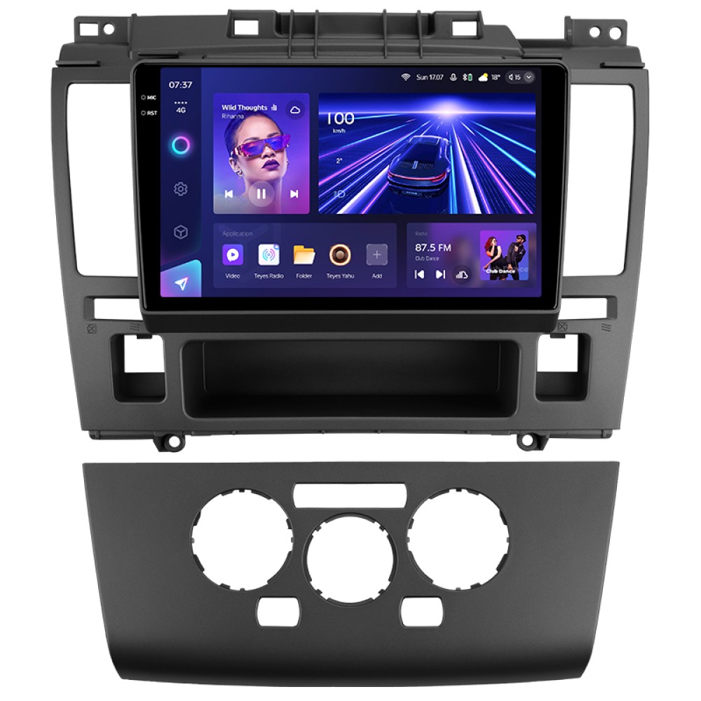 Штатна магнітола Teyes CC3 6+128 Gb Nissan Tiida C11 2004-2013 (F1) 9" 2k