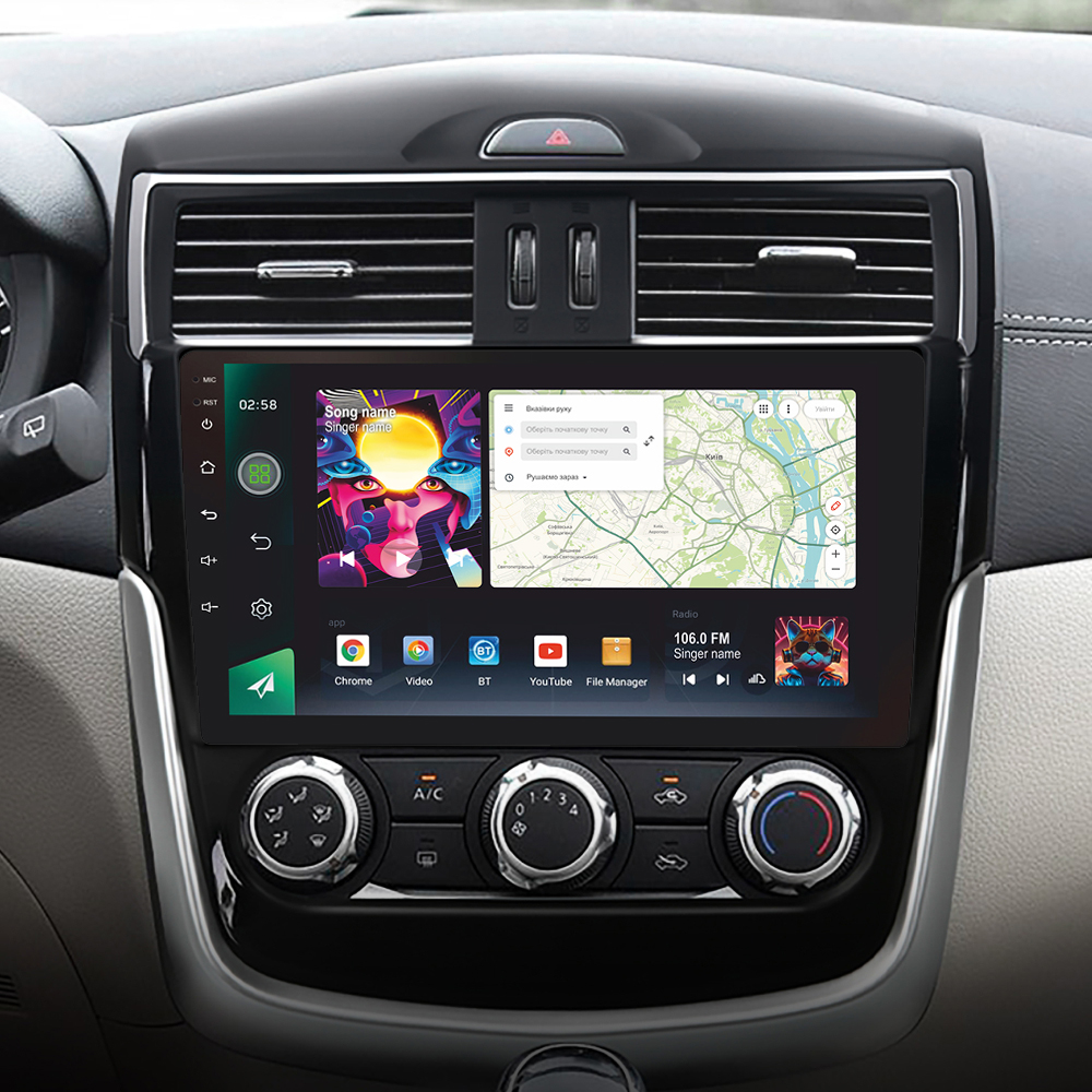 Автомобильная штатная магнитола SIGMA PRO 9464 ANDROID 12 4+64 Gb 4G DSP Nissan Serena 2016-2019 9" дюймов