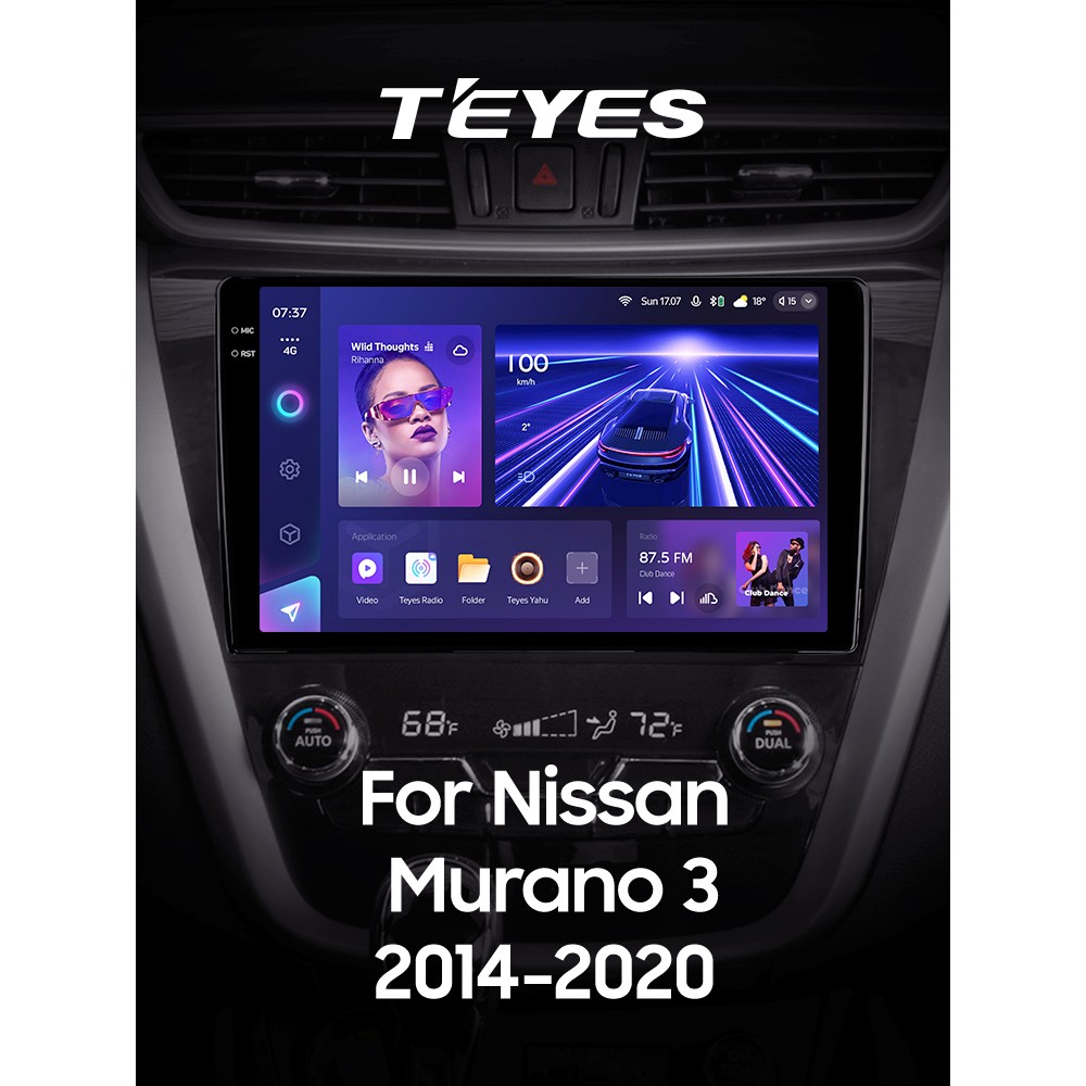Штатна магнітола Teyes CC3 4+64 Gb Nissan Murano 3 Z52 2014-2020 10" 2k