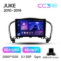 Штатная магнитола Teyes CC3 6+128 Gb Nissan Juke 2010-2014 9" 2k