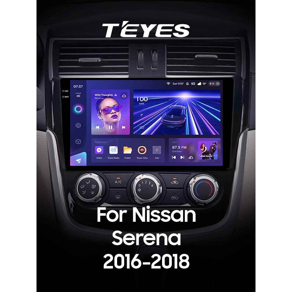 Штатна магнітола Teyes CC3 4+64 Gb Nissan Serena 2016-2019 9" 2k